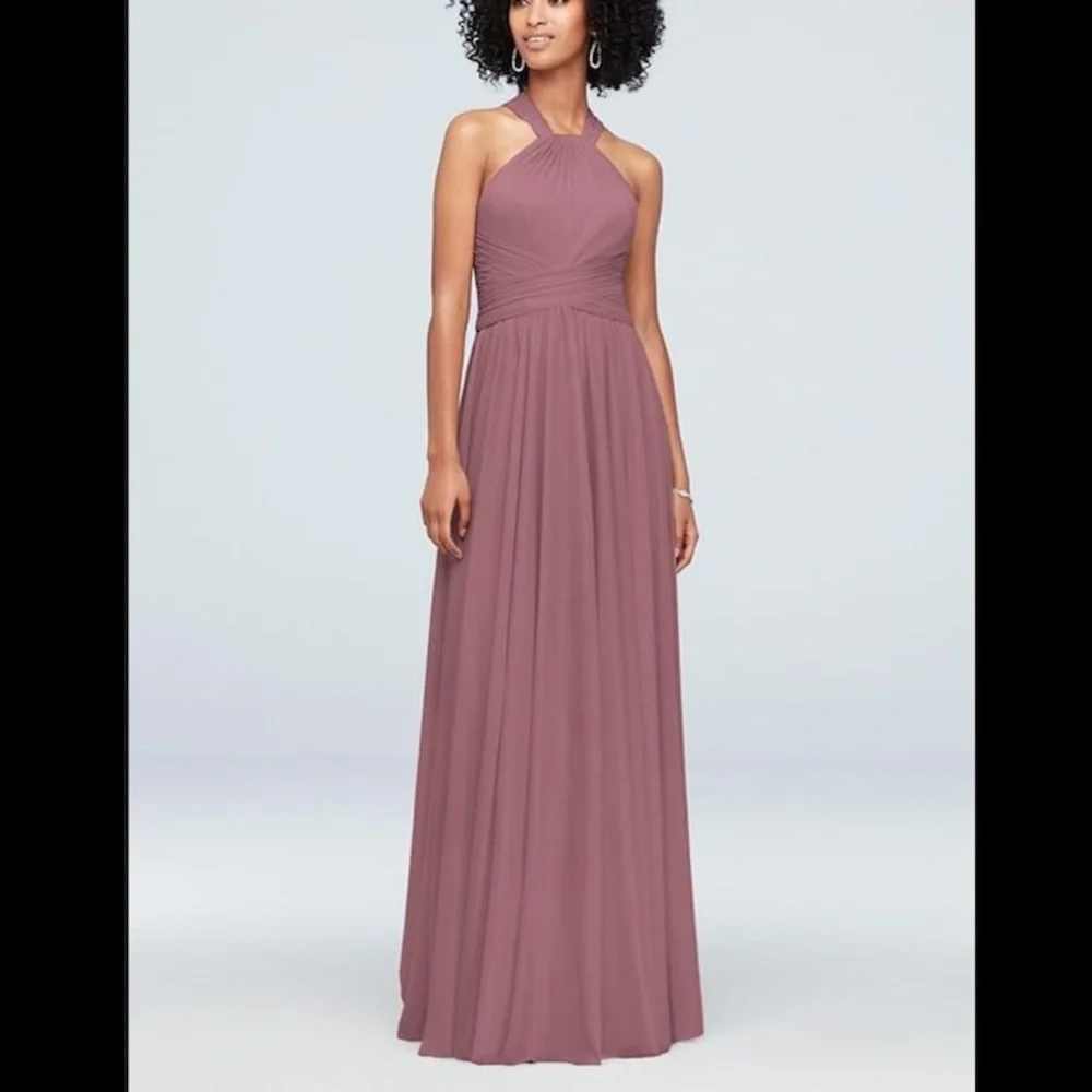 David’s Bridal Bridesmaid Dress in Quartz - Picture 1 of 4